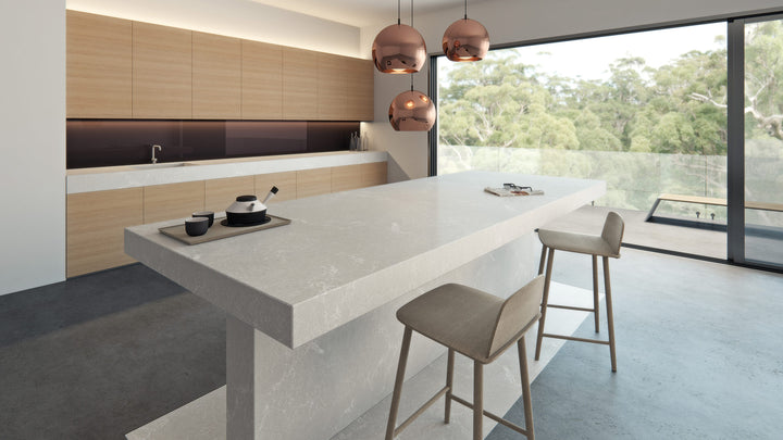 Caesarstone 5110 Alpine Mist quartz surface