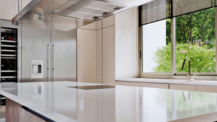 Caesarstone 9141 Ice Snow quartz surface
